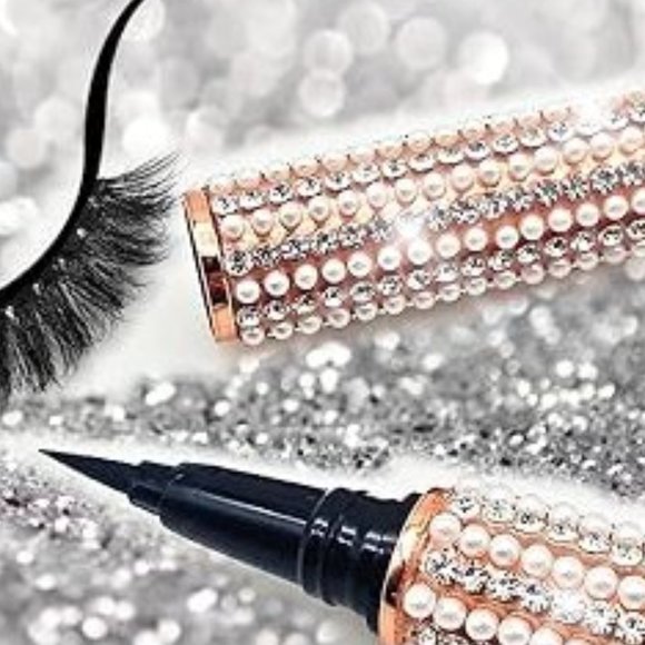 NWT Sparkling Bling Crystal Rhinestone Black Eyeliner Makeup Cosmetics +… - Picture 2 of 8